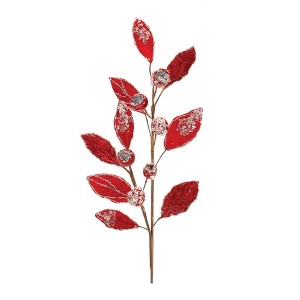 Melrose Beaded Leaf Stem (Set of 2) - 1 of 3