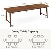 78.7-Inch Wood Dining Table, Modern Kitchen Dining Room Table for 6-8 People - 3 of 4