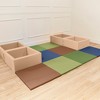 ECR4Kids SoftZone Play Patch Activity Mat and Toy Bins, 6-Piece - 4 of 4