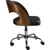Yaheetech Office Chair Height Adjustable Swivel Desk Chair, Black - 4 of 4