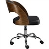 Yaheetech Office Chair Height Adjustable Swivel Desk Chair, Black - image 4 of 4