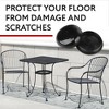 Impresa 32 Pack Replacement Wrought Iron Chair Leg Caps, 1.5 Inches, UV Resistant Plastic Chair Leg Caps for Outdoor - 4 of 4