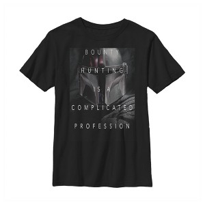 Boy's Star Wars The Mandalorian Complicated Bounty Hunting T-Shirt - 1 of 4