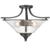 Millennium Lighting Natalie 3 - Light Flush Mount in  Matte Black - 4 of 4