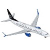 Boeing 737-800 Commercial Aircraft "United Airlines" White with Black Tail 1/400 Diecast Model Airplane by GeminiJets - 2 of 3