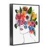 Stupell Industries Female Portrait Summer Flowers Framed Giclee Art - 2 of 4