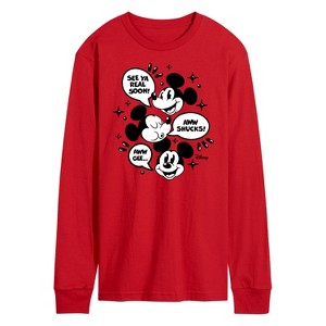 Men's - Disney - Mickey Mouse Long Sleeve Graphic T-Shirt - 1 of 3