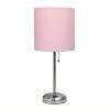 Creekwood Home Contemporary Bedside Table Lamp with Power Outlet - 3 of 4