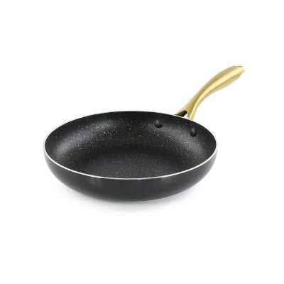 Black and Gold 12-Piece Nonstick Aluminum Cookware Set