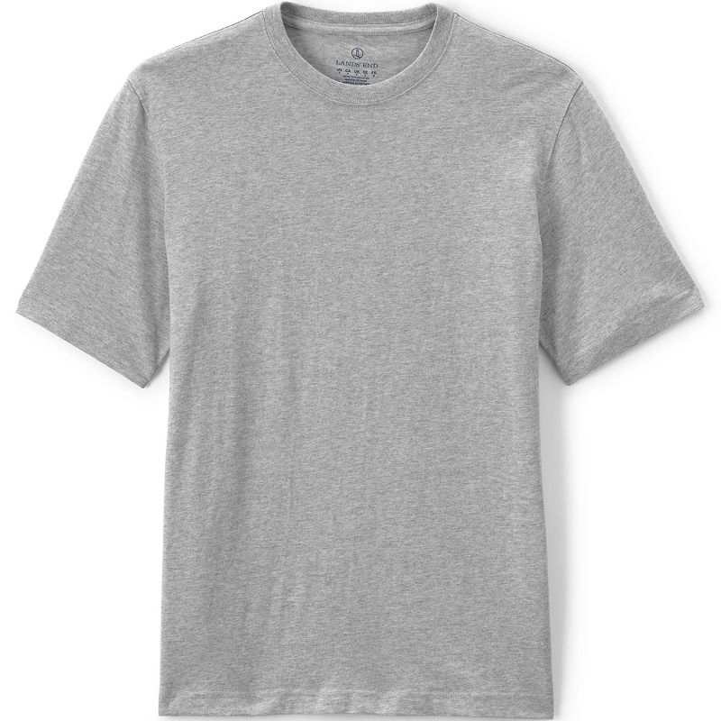 Lands' End School Uniform Men's Short Sleeve Essential T-shirt, 1 of 5
