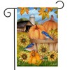 Briarwood Lane Fall Garden Flag 12x18 For Outdoor Pumpkins and Bluebirds For Fall Garden Flag Flags For Outside - 2 of 4
