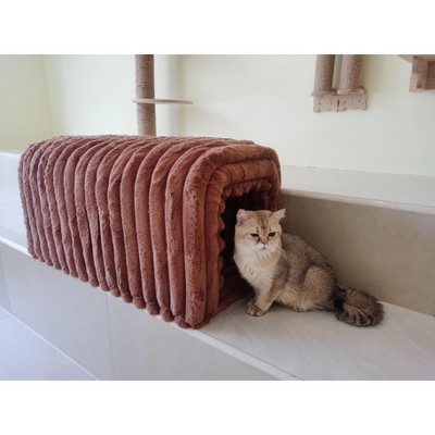 NicBex Corduroy Storage Ottoman Bench,Multi-Functional Cozy Foot Stool & Pet Hideaway,Storage Bench for Bedroom & Living Room