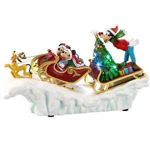 Disney 7.87-in Lighted Musical Resin Sleigh Figurine Holiday Decoration - 1 of 4