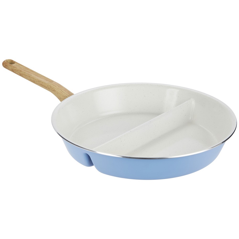 GoodCook 12" Healthy Ceramic Divided Fry Pan