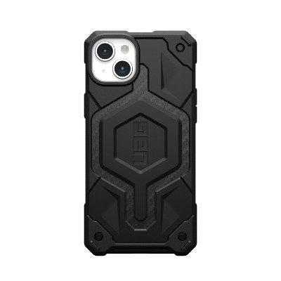 UAG iPhone 15 Plus Case Monarch Pro, Premium Carbon Fiber/Leather Inlay, Compatible With MagSafe