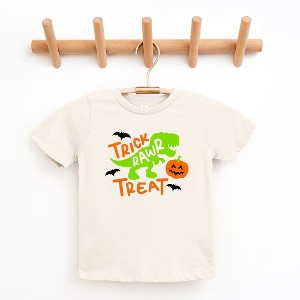 The Juniper Shop Trick Rawr Treat Toddler Short Sleeve Tee - 1 of 3