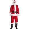 #followme Men's Santa Claus Costume - 6 Pc Velvet Christmas Xmas Santa outfit - 2 of 3