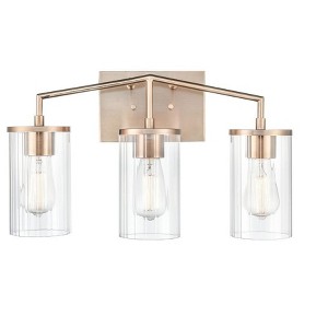 Millennium Lighting Beverlly 3 - Light Vanity in  Modern Gold - 1 of 1