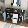 VYNXARIA Modern Kitchen Pantry Storage Cabinet with Glass Doors and Ample Storage - 4 of 4