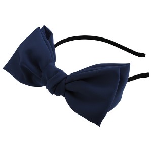 Unique Bargains Women's Fashion Satin Bow Knot Headband 0.31 Inch Wide 1 Pc - 1 of 4