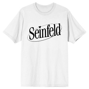 Seinfeld Black and White Logo Men's White T-Shirt - 1 of 1