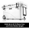 SereneLife 45-Quart Portable Cooler Box - Keeps Food and Beverages Cold, White - 3 of 4