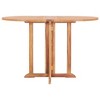 vidaXL Dining Table Natural Teak Solid Teak Wood 47.2 x 27.6 x 29.5 in - 4 of 4