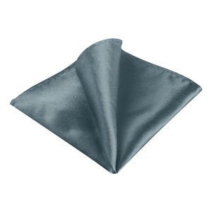INSPIRE CHIC Men's Wedding Party Solid Color Self-Folded Pocket Squares - 1 of 4