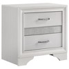Sapphtopaz Modern Nightstand with 2 Drawers Night Stand with Hidden Jewelry Tray & Embossed Silver Handle Bedside Table for Bedroom,Living Room - 2 of 4