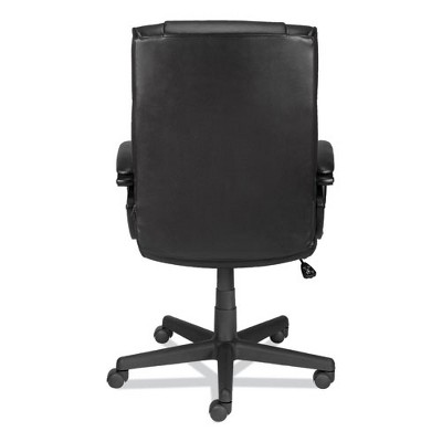 Luxurious High-Back Black Leather Swivel Manager's Chair