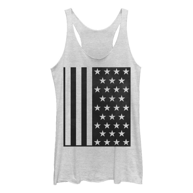 Women's Lost Gods Fourth of July  Modern American Flag Racerback Tank Top, 1 of 4