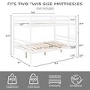 Kumasinova Bunk Bed,Wood Bunk Bed Frame with High Guardrail,Ladder,Twin Size Bed Frame for Kids Teens,No Box Spring Needed - 3 of 4
