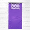 Bacati - MixNMatch Purple Chevron Dots 3 pc Toddler Sheet Set - 3 of 4