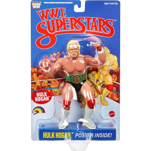 Детские фигурки WWE LJN Superstars Hulk Hogan Action Figure, 1980s Retro 8" Collectible Toy