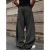 TIME HOLLOW Solid Color Drawstring Waist Sweatpants - Casual Comfort - 2 of 3