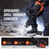 VEVOR Demolition Jack Hammer, 3500W Jack Hammer Concrete Breaker, 2pcs Chisel with Gloves & 360°C Swiveling Front Handle for Trenching, Black - 3 of 4