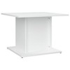 vidaXL Coffee Table White 21.9 in.x21.9 in.x15.7 in. Engineered Wood - 2 of 4