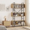 Whizmax 6 Tier Bookshelf with Storage, 71.3 Inch Tall Industrial Book Shelf with Open Display Bookshelves,for Living Room, Bedroom and Home office - 3 of 4