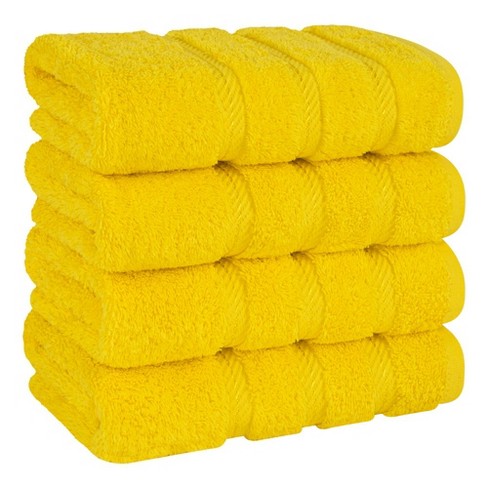2pk Terry Plaid Hand Towel Set Yellow/Green - Threshold