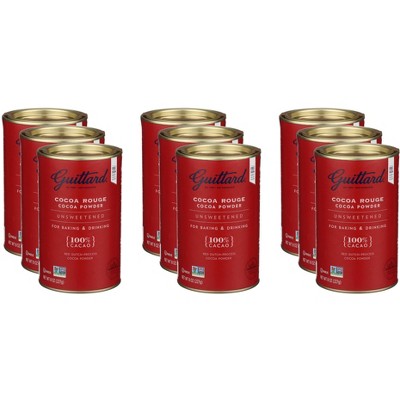 Guittard Cocoa Rouge Unsweetened - Case of 9 - 8 oz.