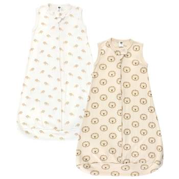 Hudson Baby Cotton Long-Sleeve Wearable Sleeping Bag, Sack, Blanket, Brave Lion Sleeveless