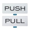 Unique Bargains Rectangle Self-Adhesive Decor Home Business Push Pull Door Sign 4 Pcs - 3 of 4