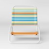 Recycled Fabric Sand Outdoor Portable Beach Chair Multi-Striped Rainbow - Sun Squad™: Weather-Resistant, Foldable - image 2 of 4