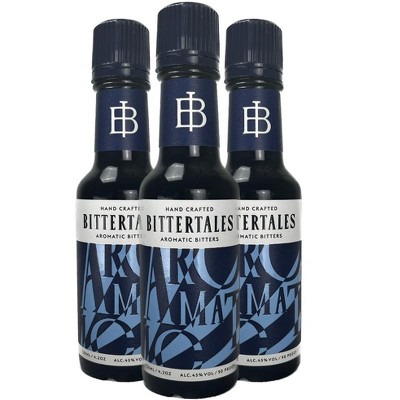 Bittertales Exquisite Hand-Crafted Aromatic Bitters 3 Pack: Elevate Your Cocktails with 125ml Bottles Perfect for Old Fashioned and Manhattan Classics