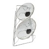Organize It All Lid Rack Holder: Steel Kitchen Rack, Under Cabinet Mount, Silver, 15.75" H x 18.11" D x 12.01" W - 2 of 4