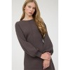 August Sky Women's Ribbed Waist Sweater Dress with Back Tie - 4 of 4