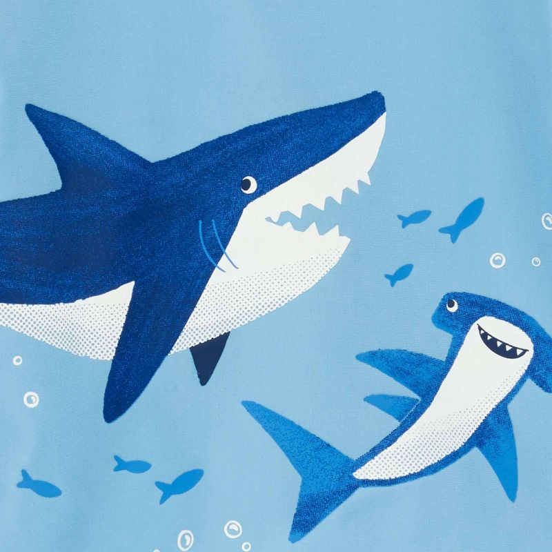 Carter's Just One You®️ Baby Boys' Long Sleeve Shark Printed Rash Guard Set, 4 of 6