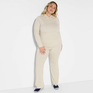 Women's Cozy Flare Mid-Rise Pull-On Pants - Wild Fable™ - 1 of 3