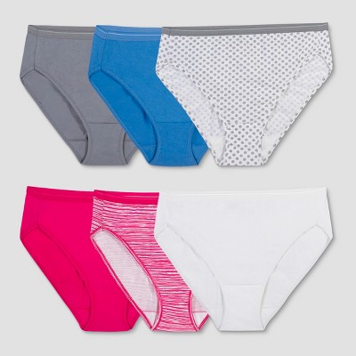 Fit For Me Women's Plus Breathable Micro-Mesh Brief Underwear, 6-Pack