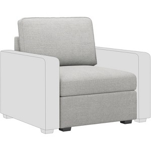 Belffin Chenille Middle Seat - Modular Storage Module with Skin-Friendly Fabric & Natural Hues - 1 of 4